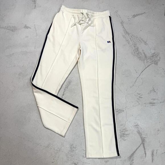 Russell Athletic Other - Russell Athletic Track Pants White Sz Small Side Stripe Retro Sportswear Jogger